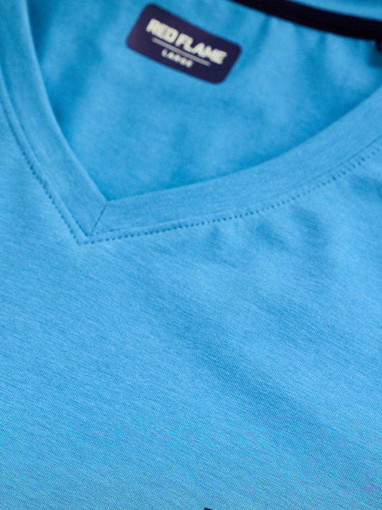 Cotton Stretch V-neck T-Shirt