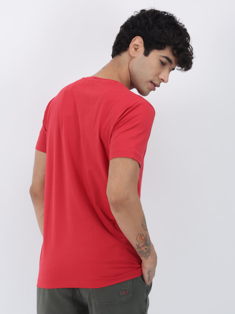 Cotton Stretch V-neck T-Shirt