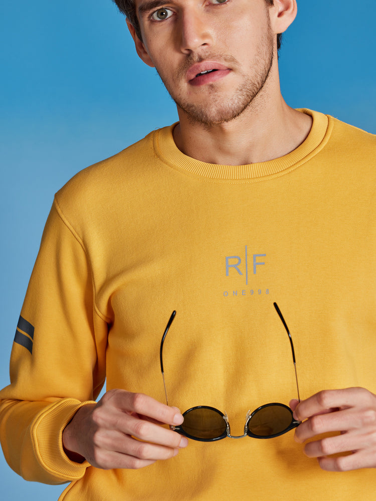 Yellow Plain Sweatshirt