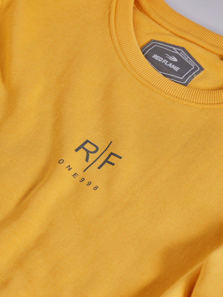Yellow Plain Sweatshirt