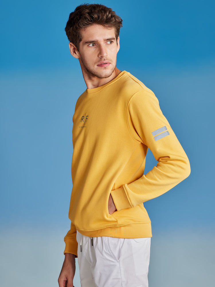 Yellow Plain Sweatshirt