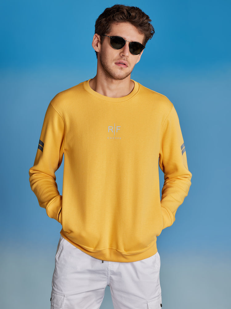 Yellow Plain Sweatshirt