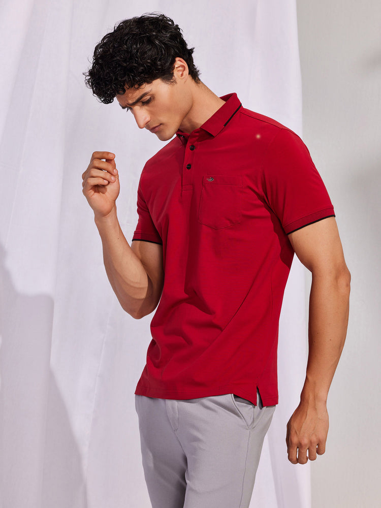 Cotton Stretch Pique Polo