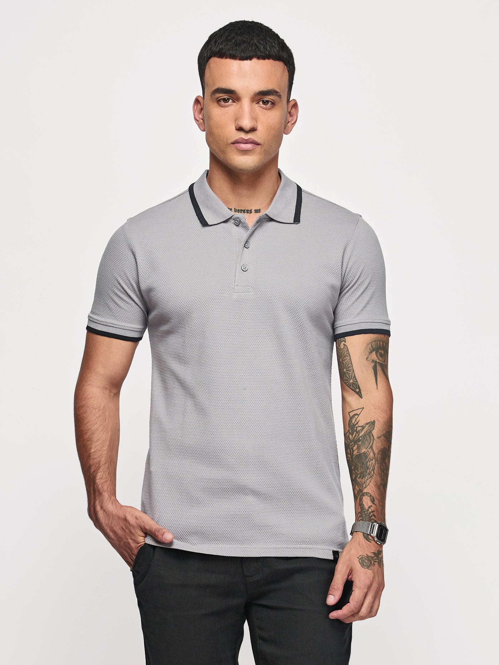 100% Cotton Pop Corn Polo