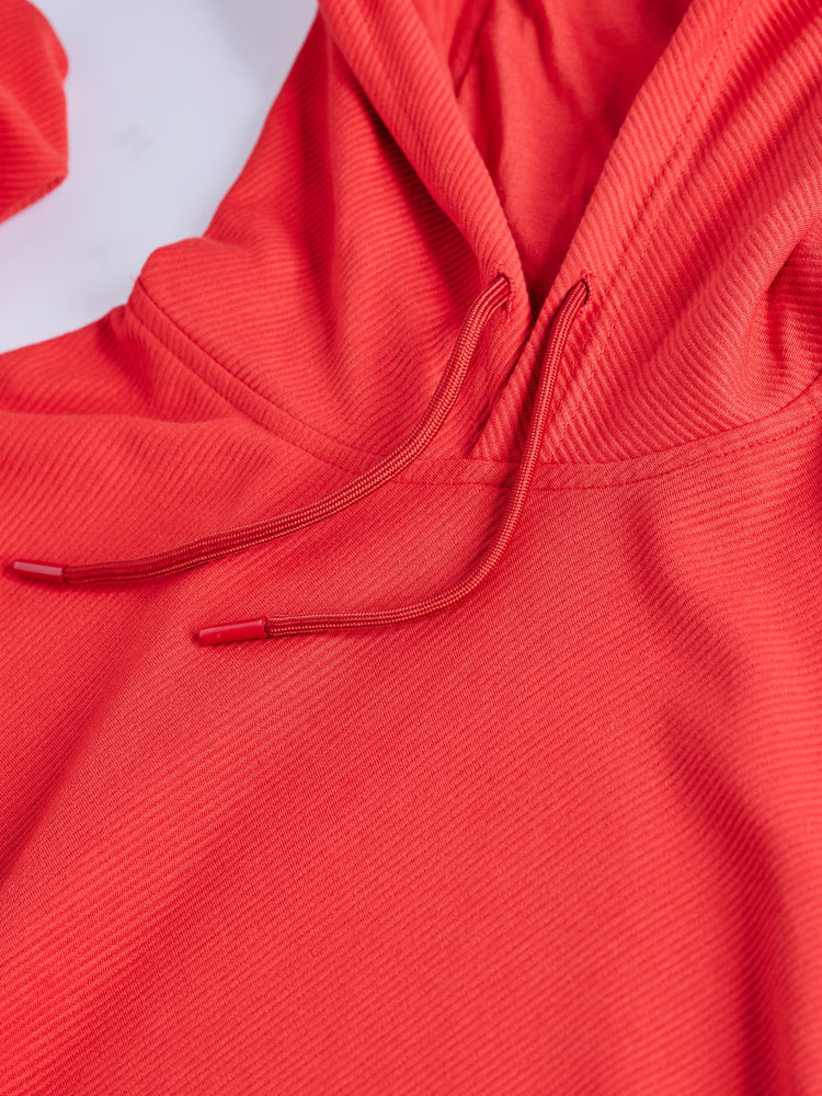 Red Jacquard Sweatshirt