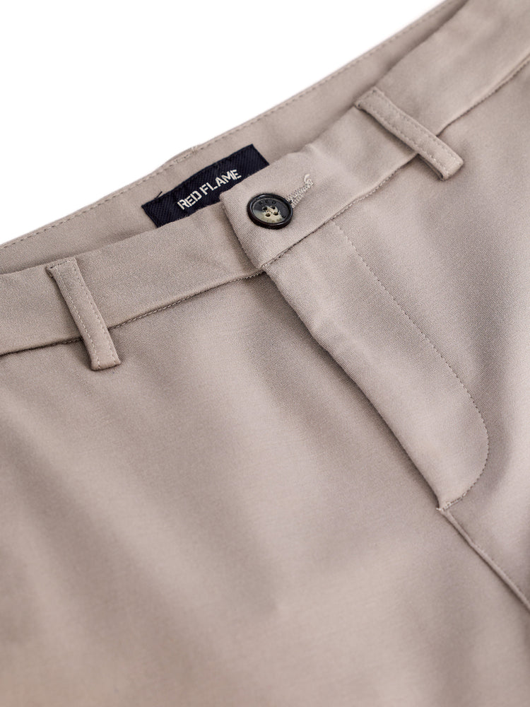 Light Teal Grey Ultra Slim Fit Stretch Trouser