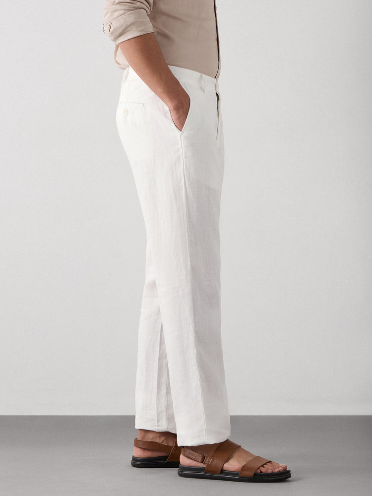 Relaxed Fit Pure Linen Trouser