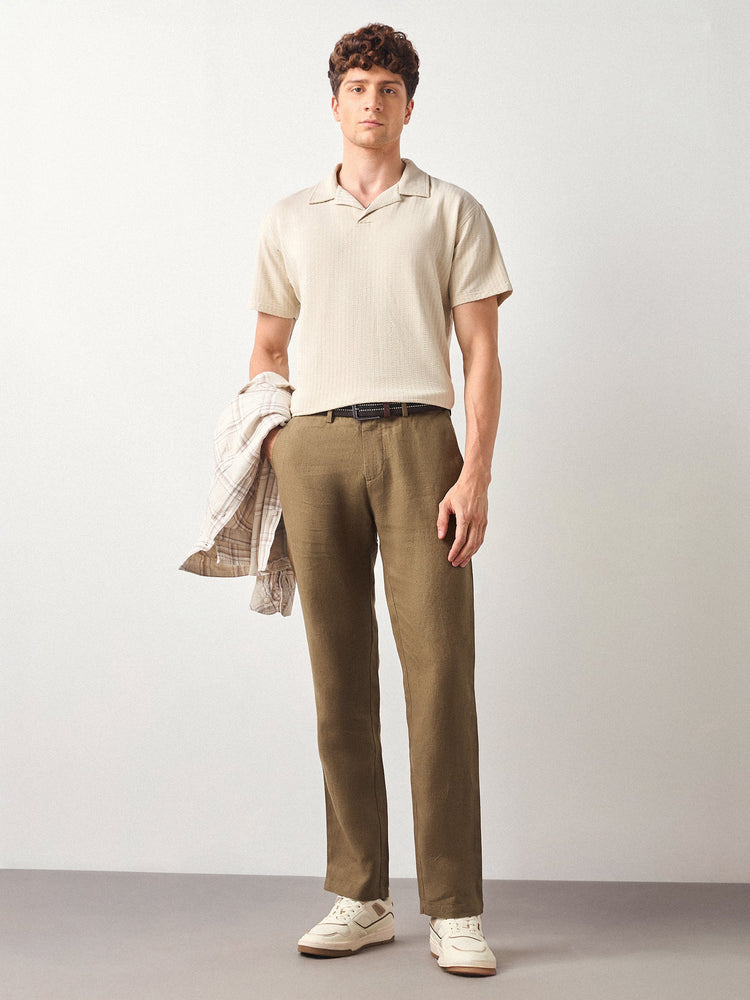 Relaxed Fit Pure Linen Trouser