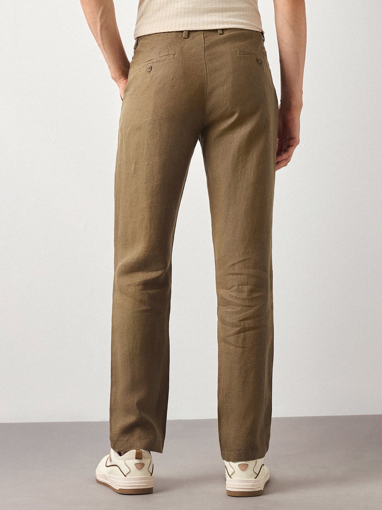 Relaxed Fit Pure Linen Trouser