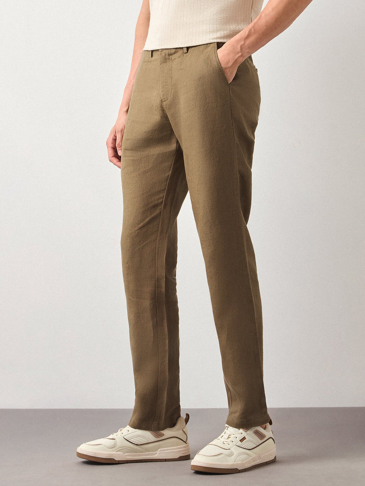 Relaxed Fit Pure Linen Trouser