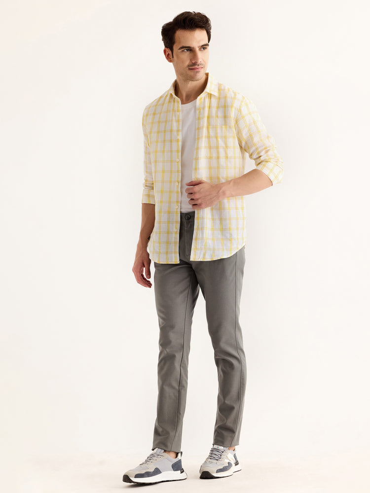 Grey Stretch Slim Fit Trouser