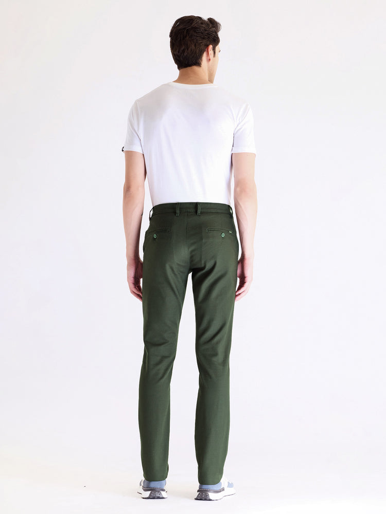 Olive Stretch Slim Fit Trouser