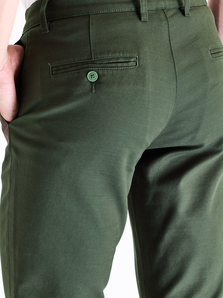 Olive Stretch Slim Fit Trouser