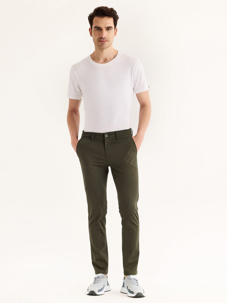 Olive Stretch Skinny Fit Trouser
