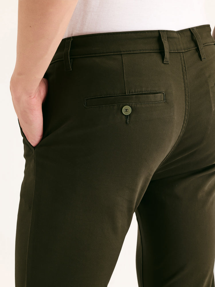 Olive Stretch Skinny Fit Trouser