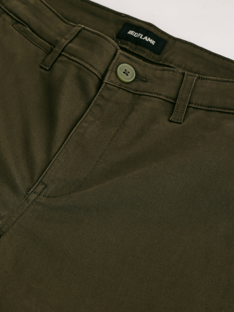Olive Stretch Skinny Fit Trouser