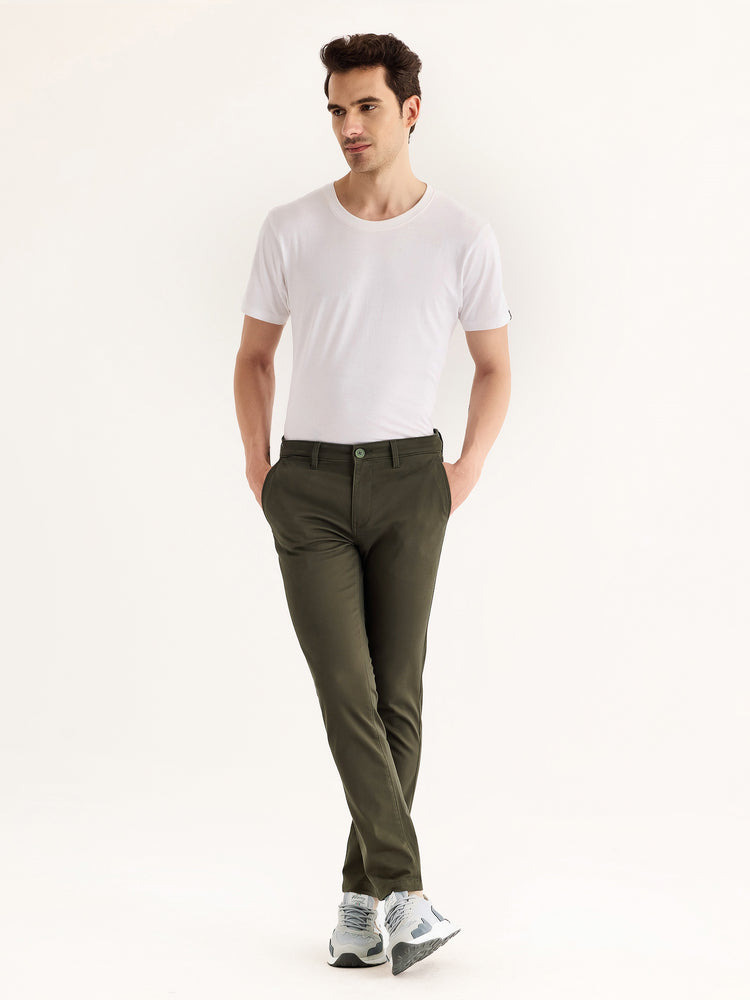 Olive Stretch Skinny Fit Trouser