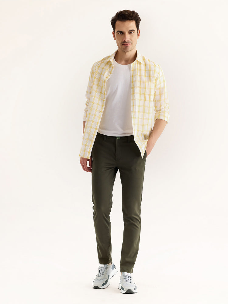 Olive Stretch Skinny Fit Trouser