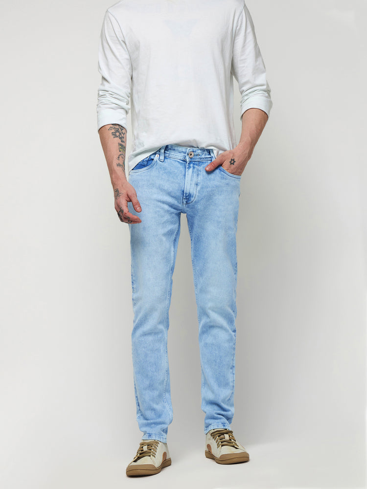 Slim Fit Light Wash Jeans