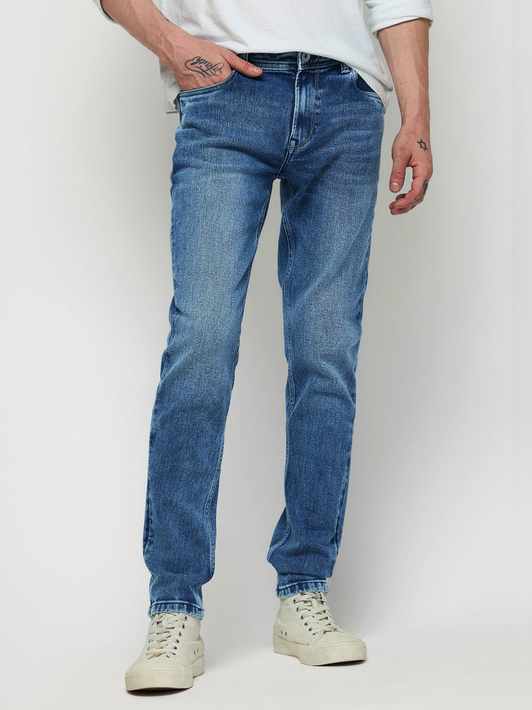 Slim Fit Medium Wash Jeans