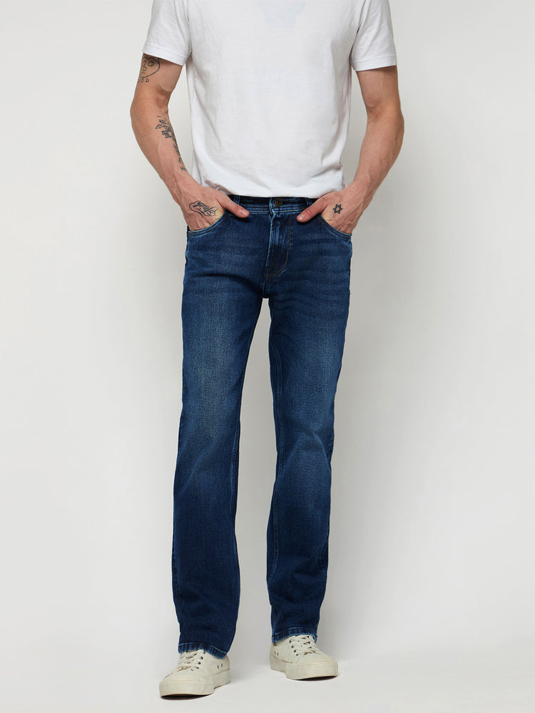 Relaxed Fit Medium Wash Jeans