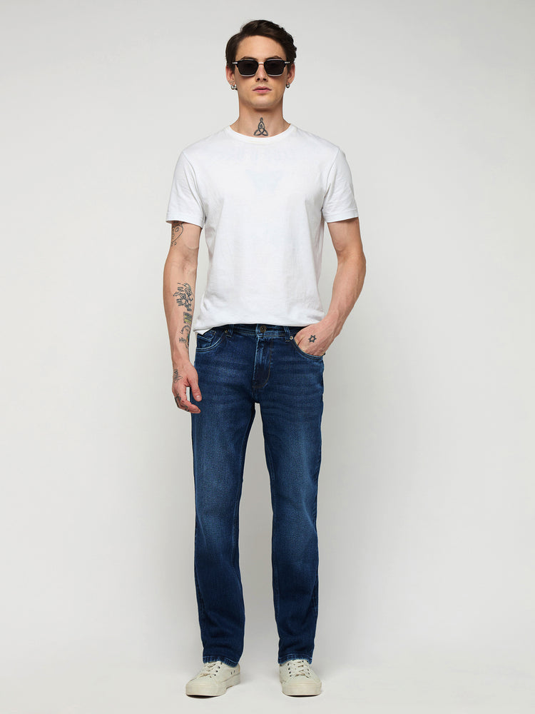 Relaxed Fit Medium Wash Jeans