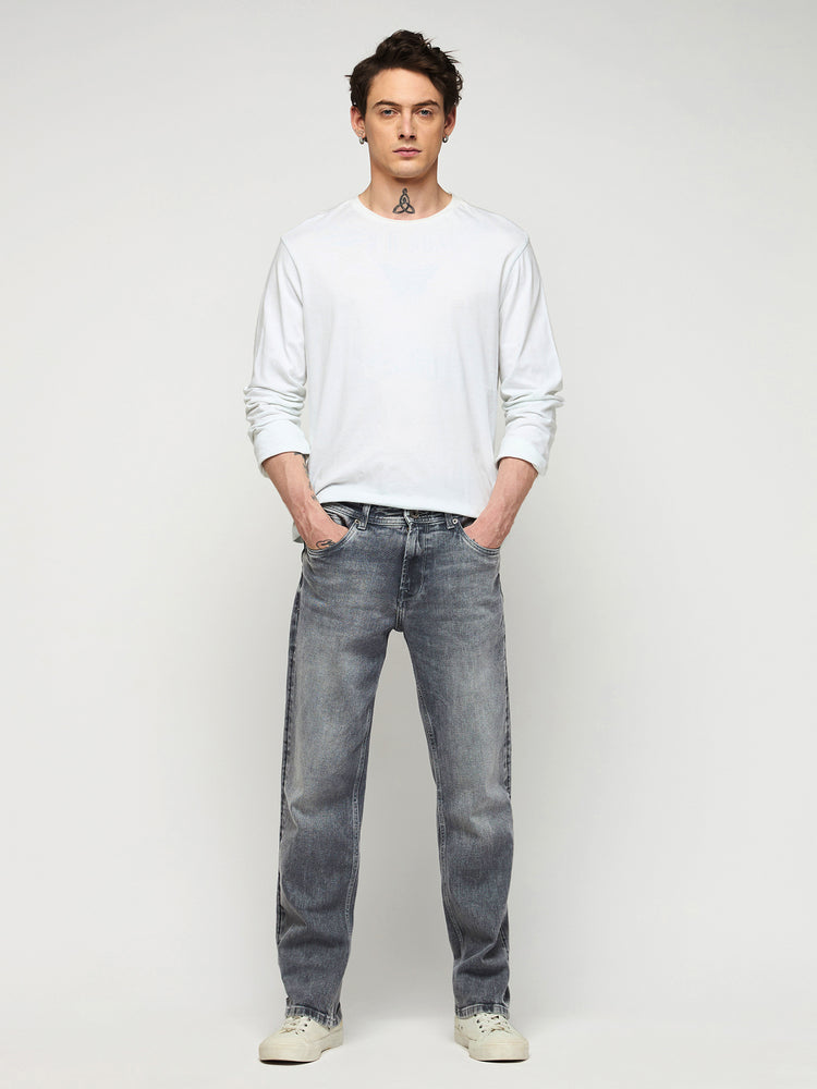 Relaxed Fit Light Wash Jeans