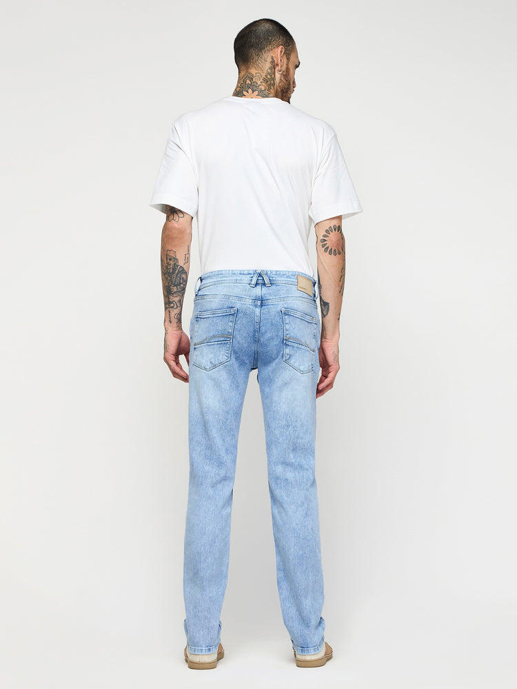 Straight Fit Light Wash Jeans