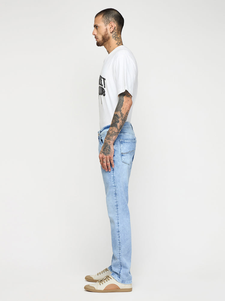 Straight Fit Light Wash Jeans
