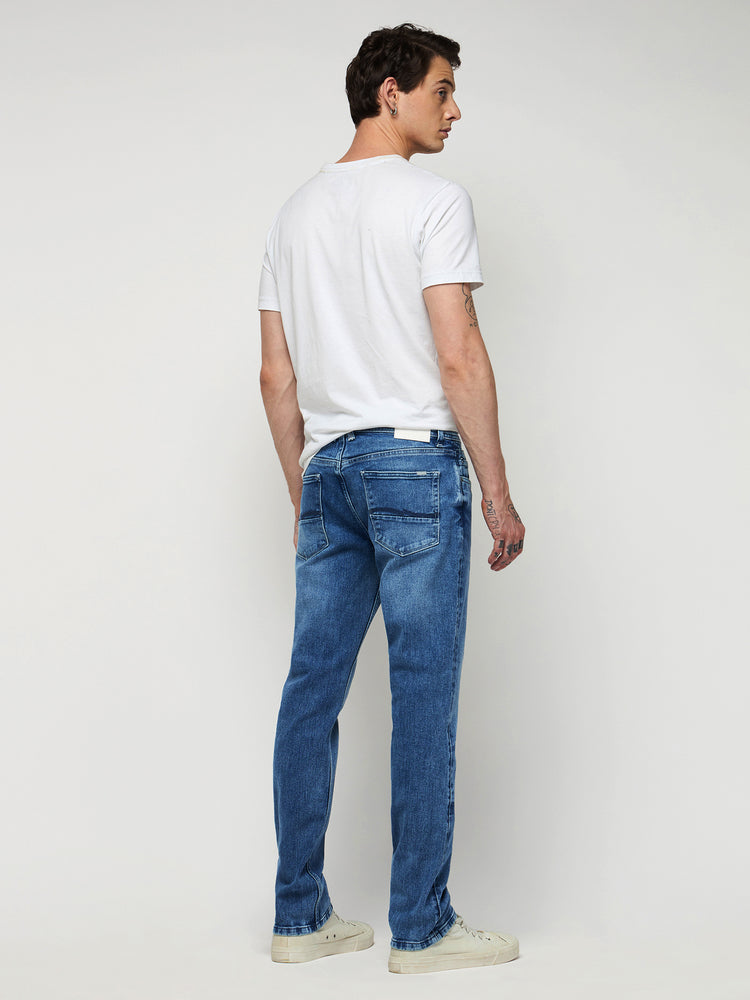 Straight Fit Medium Wash Jeans