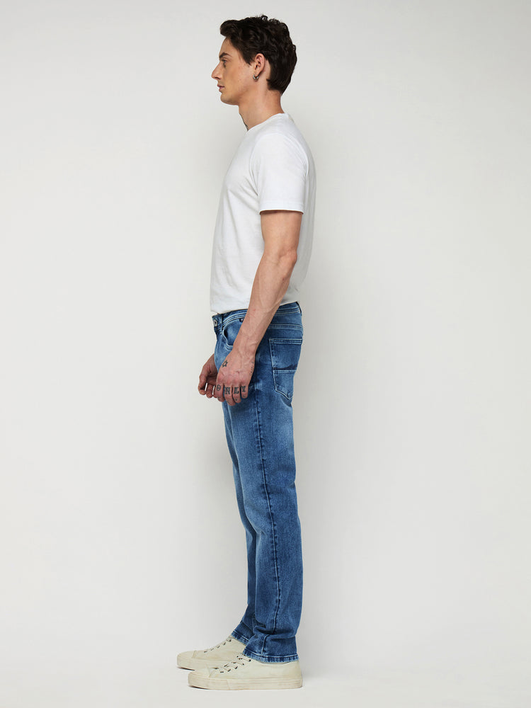 Straight Fit Medium Wash Jeans