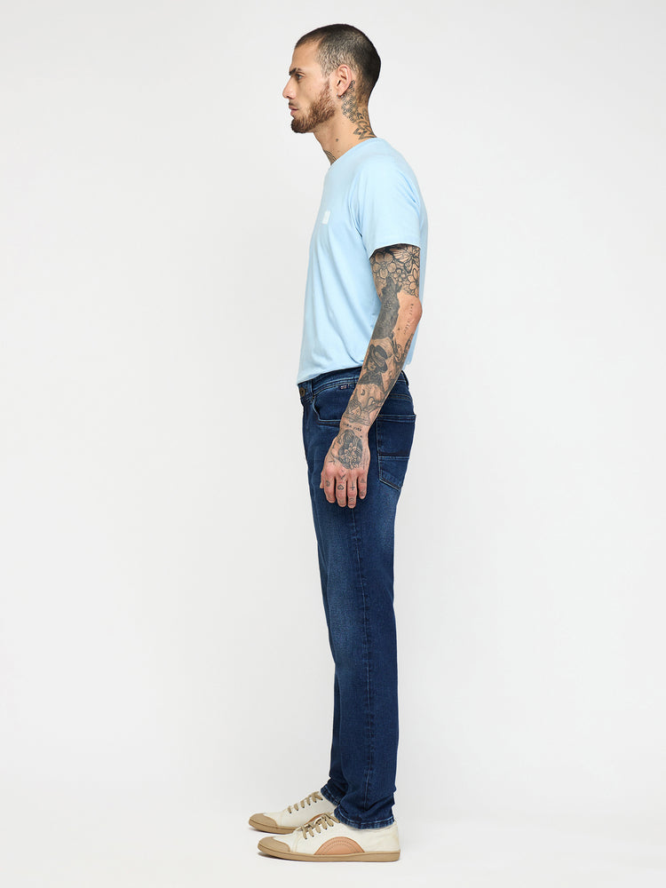 Straight Fit Dark Wash Jeans
