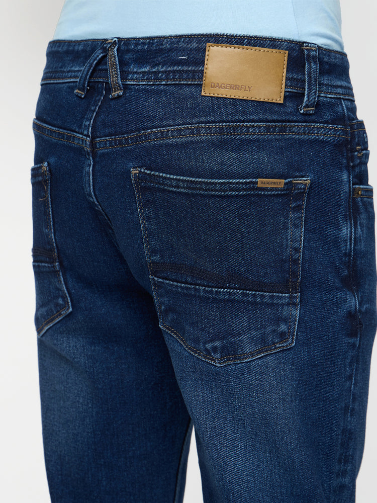 Straight Fit Dark Wash Jeans