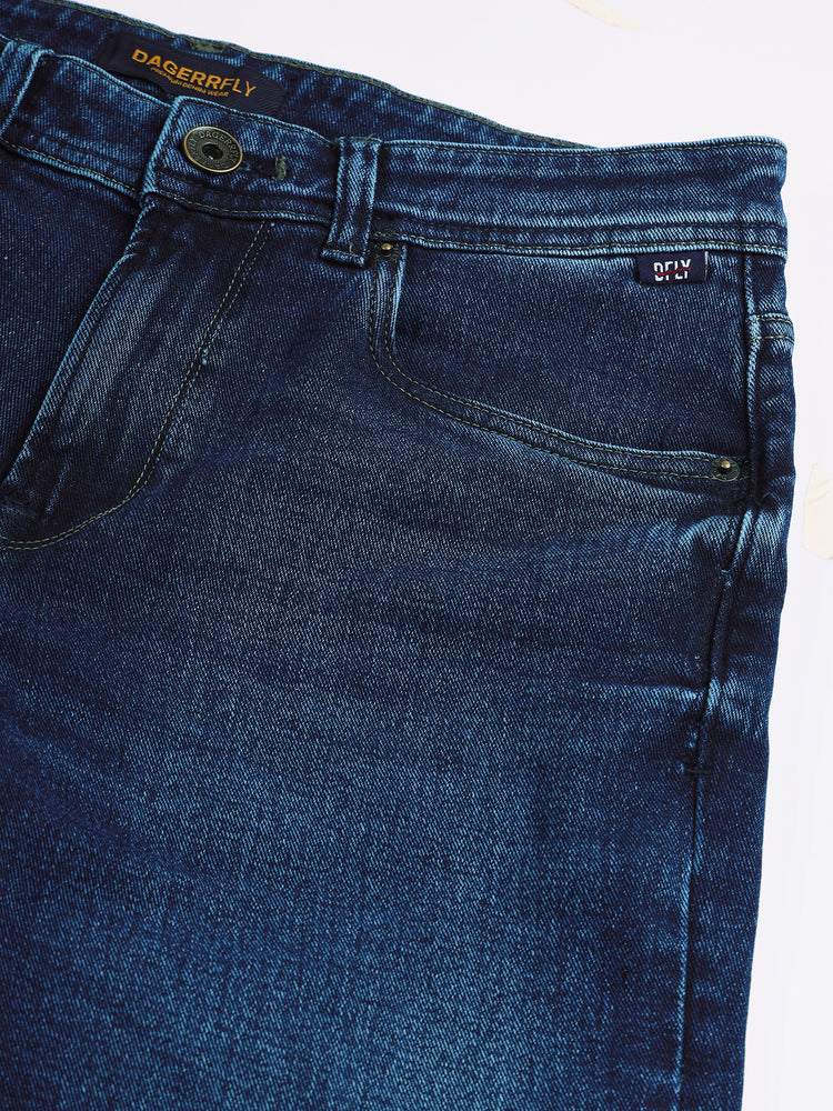 Straight Fit Dark Wash Jeans