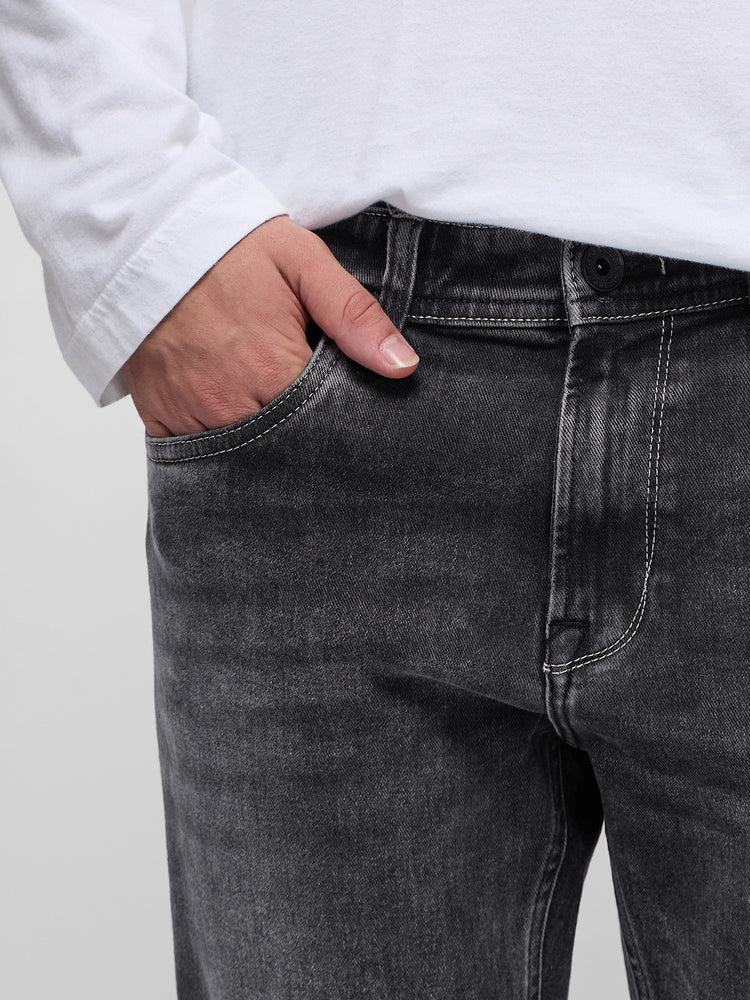 Straight Fit Medium Wash Jeans