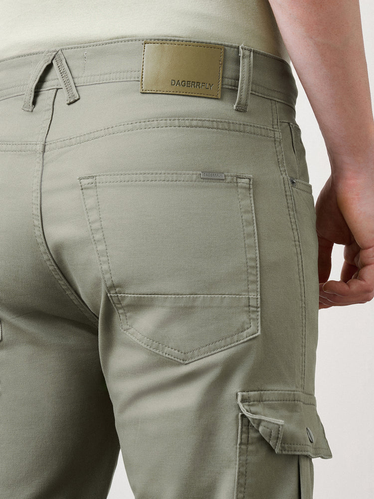 Relaxed Fit Canvas Cargo Trouser