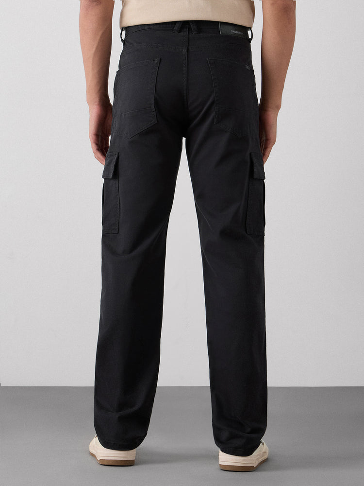 Relaxed Fit Canvas Cargo Trouser