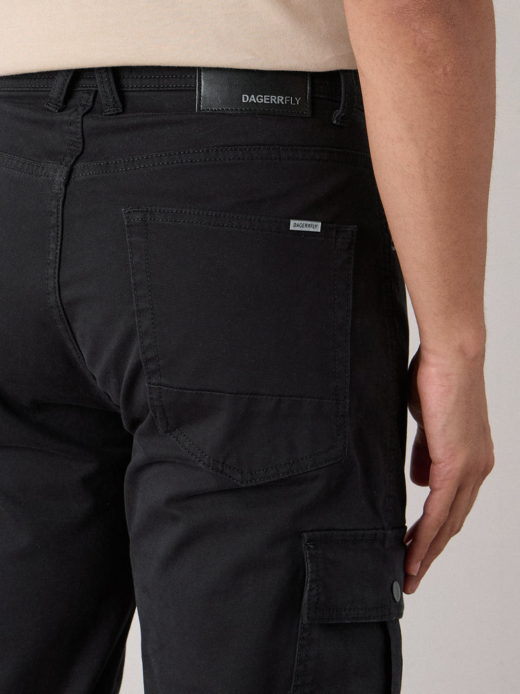 Relaxed Fit Canvas Cargo Trouser