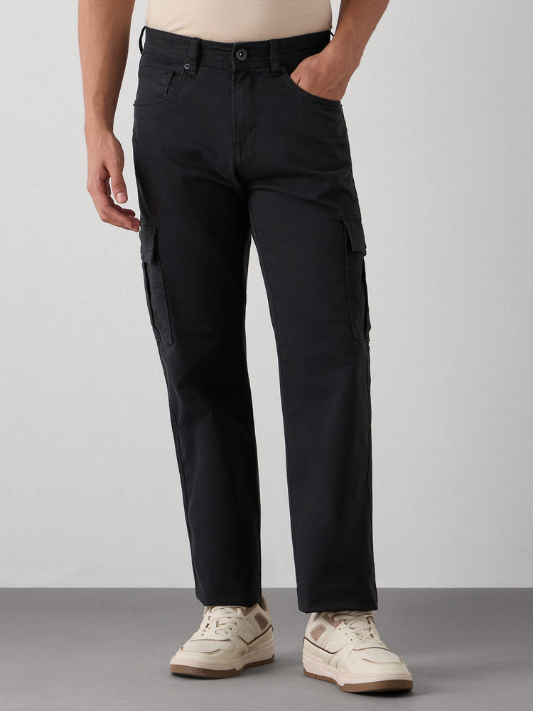Relaxed Fit Canvas Cargo Trouser