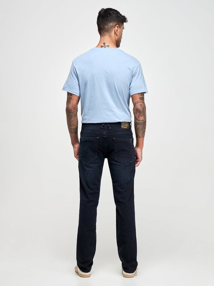 Straight Fit Dark Wash Jeans