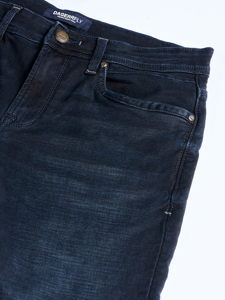 Straight Fit Dark Wash Jeans