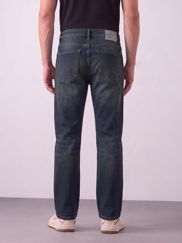 Indigo Olive Slim Fit Jeans