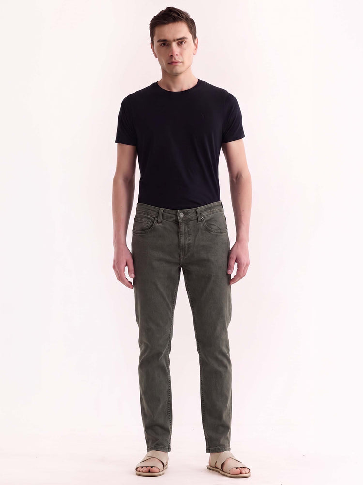 Olive Slim Fit Jeans
