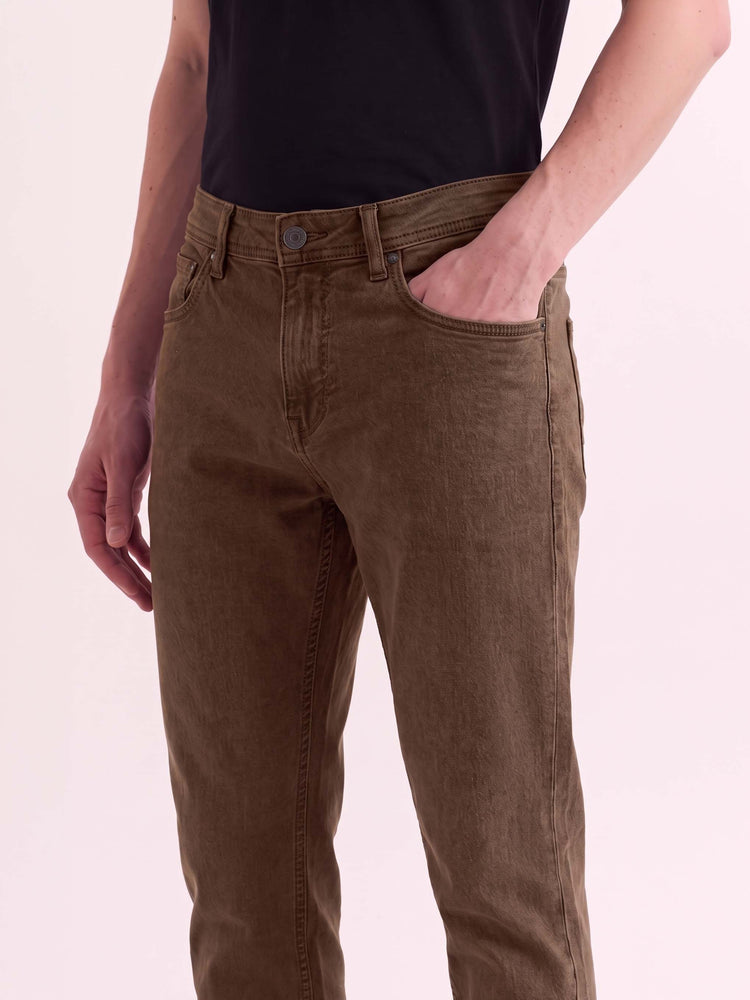 Dark Brown Slim Fit Jeans