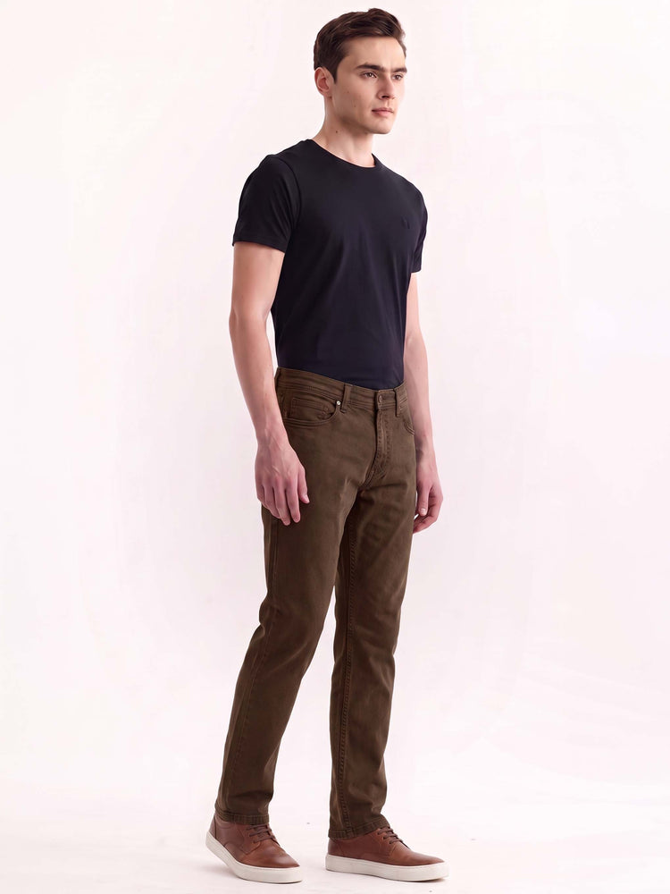 Dark Brown Slim Fit Jeans