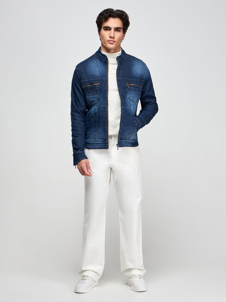 Zipped Denim Jacket