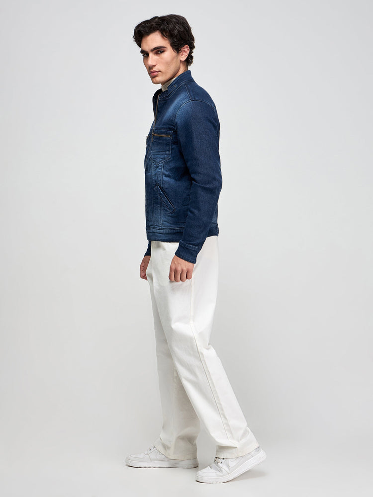 Zipped Denim Jacket