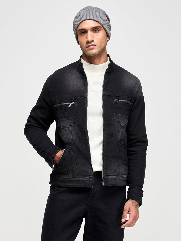 Zipped Denim Jacket