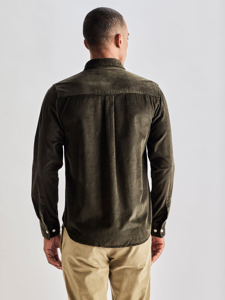 Green Corduroy Over Shirt