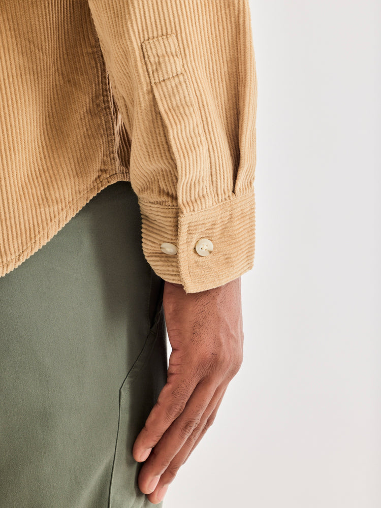 Cream Corduroy Over Shirt